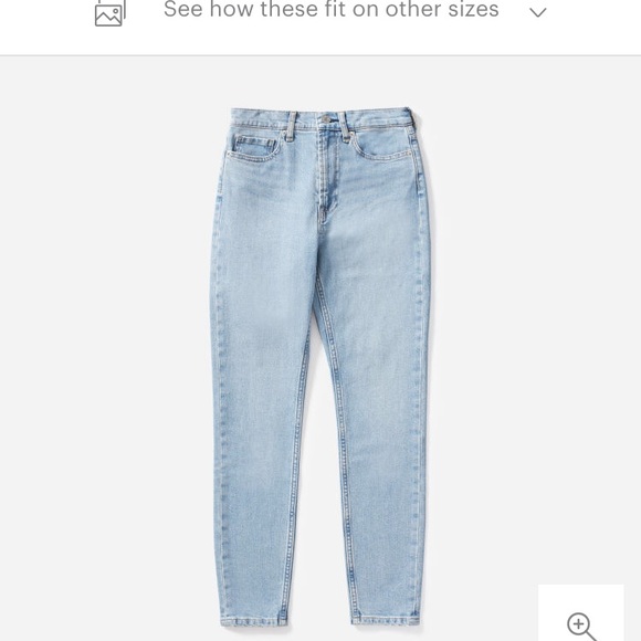 NWOT Everlane High Rise Skinny Jean - Picture 4 of 5